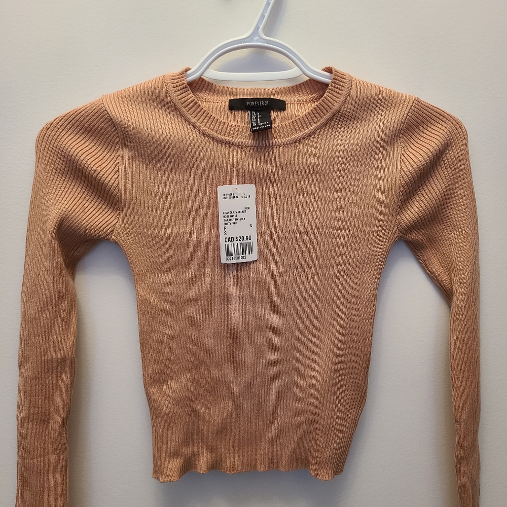 Pink fitted sweater - S